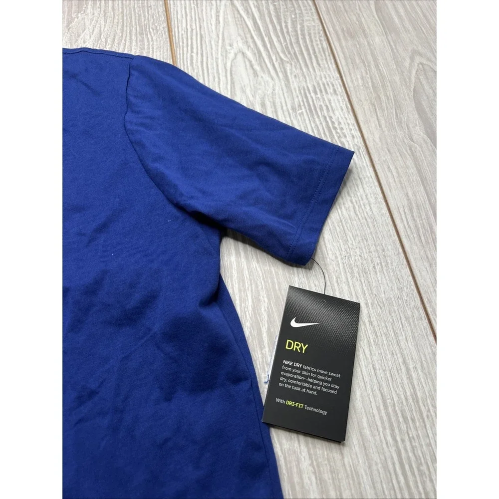New Nike Youth FC Barcelona Soccer Short Sleeve Shirt Size Kids XL‎